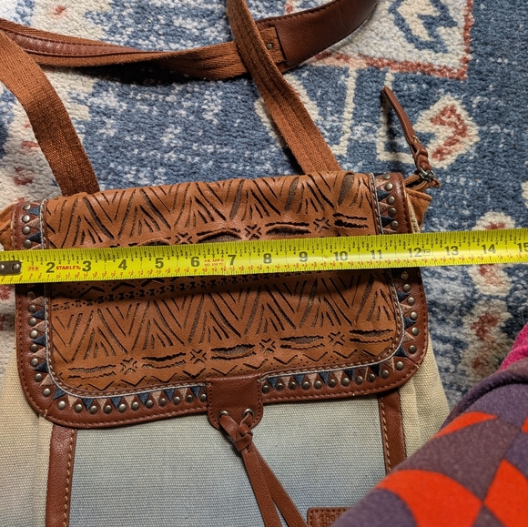 The Sak Ventura Convertible Denim Crossbody/ To Backpack - Picture 8 of 9